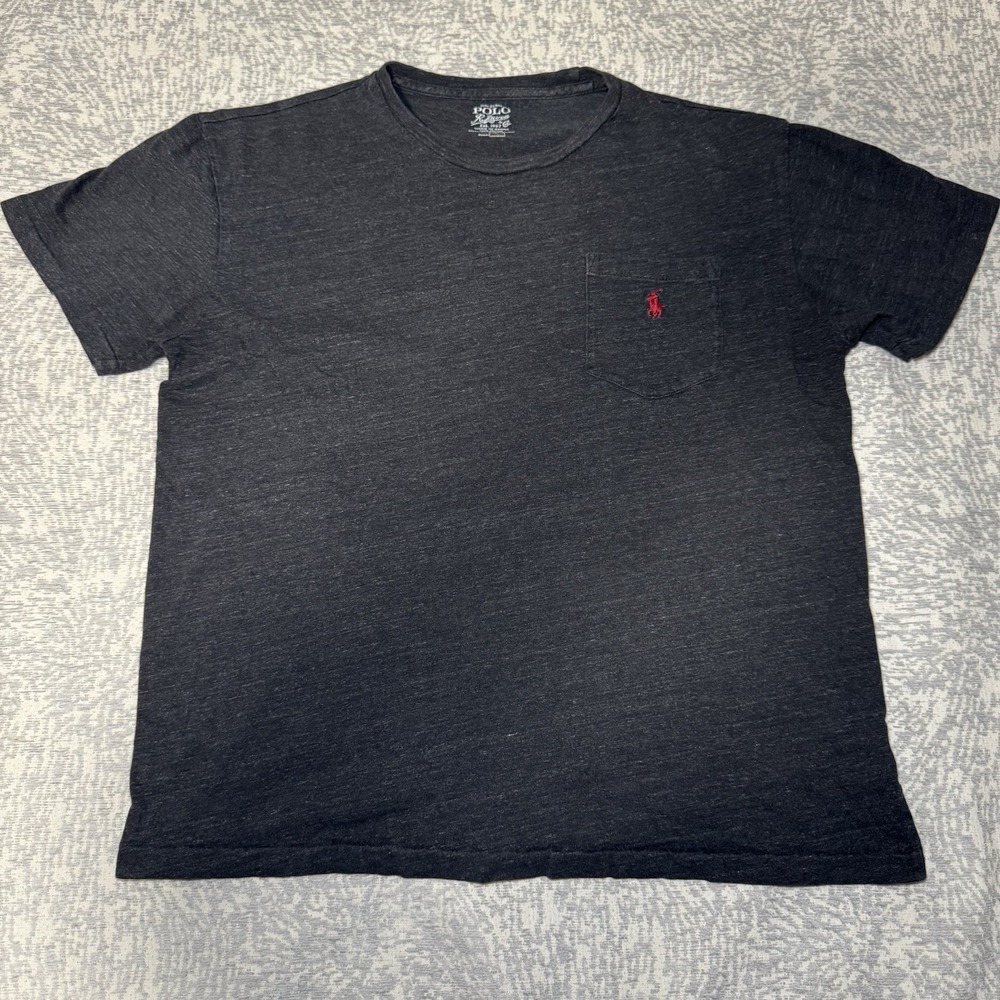 Polo Ralph Lauren Gray T-Shirt Mens Size Small Classic Fit Pony Logo 100% Cotton
